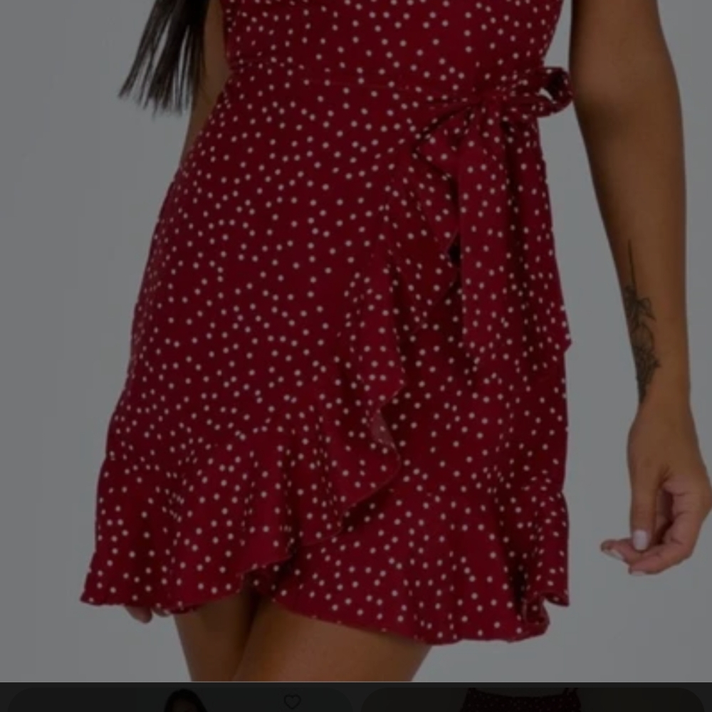 Red Polka Dot Mini Dress